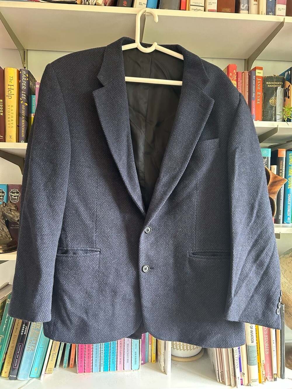 Hart Schaffner Marx Executive Collection Wool Camel Hair Blend Blazer Jacket 44R